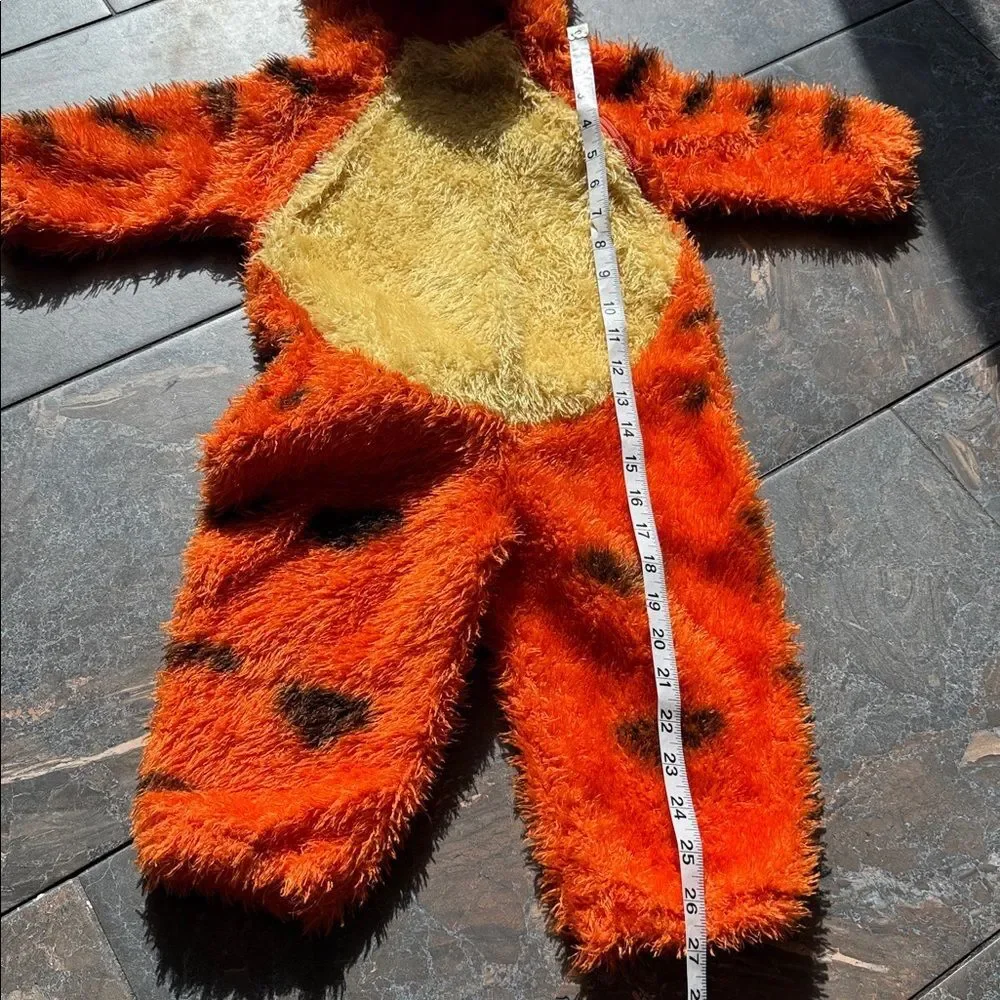 Disney Winnie the Pooh Tigger Costume Infant 24M One Piece Halloween Hooded